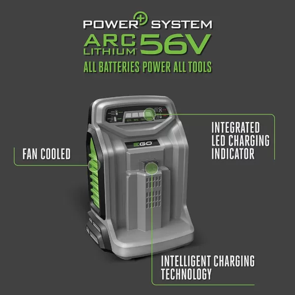 EGO Power+ CH3200 56-Volt Lithium-ion 320W Speed Charger, Black