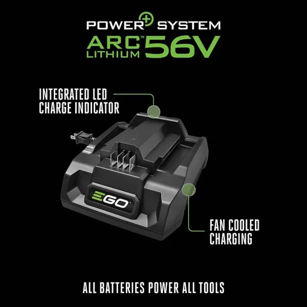 EGO Power+ CH3200 56-Volt Lithium-ion 320W Speed Charger, Black