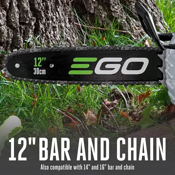 EGO Power+ CSX3000 12-Inch 56-Volt Lithium-ion Cordless Commercial Series Top-Handle Chain Saw Bare Tool - Battery and Charger Not Included, Black)