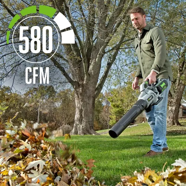 EGO Power+ LB7650 Variable-Speed Turbo 56-Volt 765 CFM Cordless Leaf Blower Battery &amp; Charger Not Included, Black)