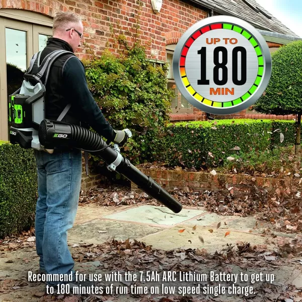 EGO Power+ LB7650 Variable-Speed Turbo 56-Volt 765 CFM Cordless Leaf Blower Battery &amp; Charger Not Included, Black)