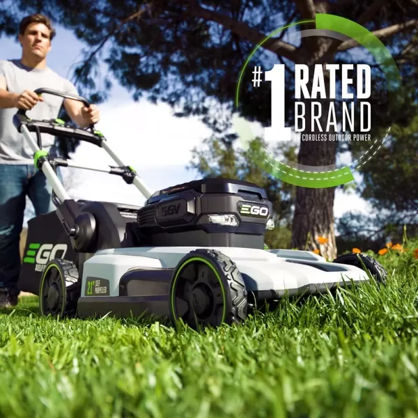 EGO Power+ LM2125SP 21-Inch 56-Volt Lithium-ion Cordless Self-Propelled Lawn Mower with Touch Drive™ with 7.5Ah Battery and Rapid Charger Included