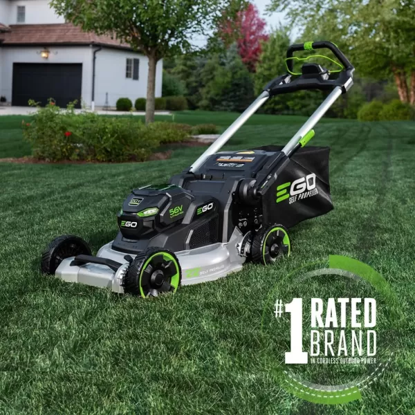 EGO Power+ LM2135SP 56-Volt 21-Inch Select Cut Self-Propelled Cordless Lawn Mower with Touch Drive Technology, 7.5Ah Battery, Rapid Charger Included plus extra BA2800T 5.0Ah Battery