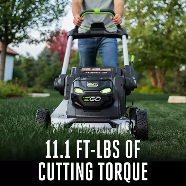 EGO Power+ LM2135SP 56-Volt 21-Inch Select Cut Self-Propelled Cordless Lawn Mower with Touch Drive Technology, 7.5Ah Battery, Rapid Charger Included plus extra BA2800T 5.0Ah Battery