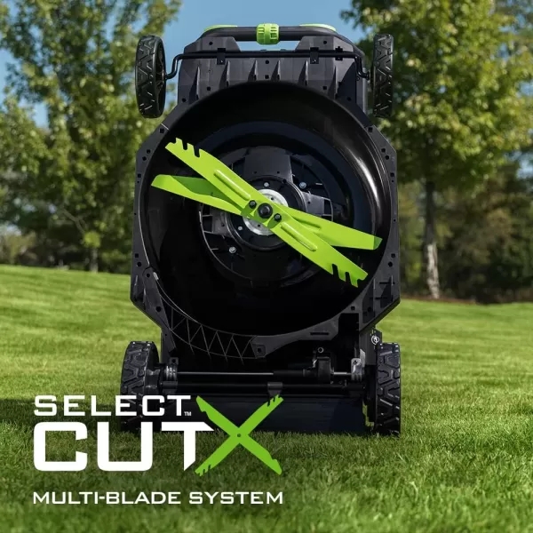 EGO Power+ LM2135SP 56-Volt 21-Inch Select Cut Self-Propelled Cordless Lawn Mower with Touch Drive Technology, 7.5Ah Battery, Rapid Charger Included plus extra BA2800T 5.0Ah Battery