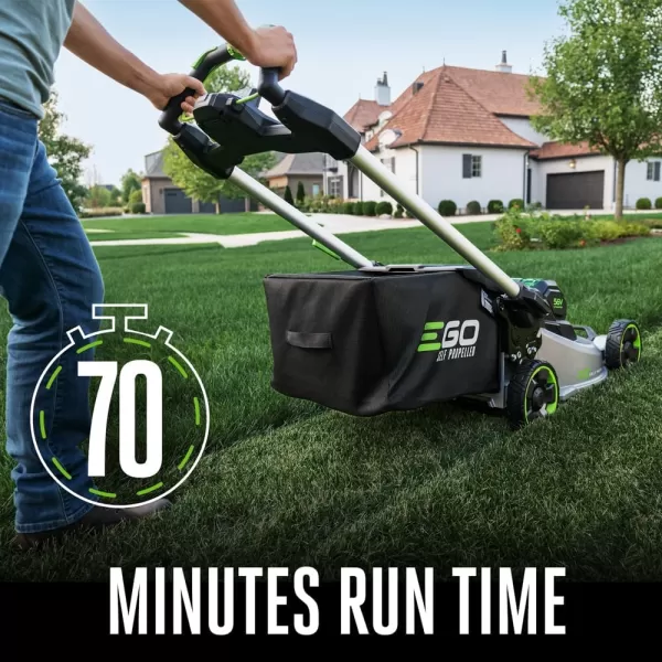 EGO Power+ LM2135SP 56-Volt 21-Inch Select Cut Self-Propelled Cordless Lawn Mower with Touch Drive Technology, 7.5Ah Battery, Rapid Charger Included plus extra BA2800T 5.0Ah Battery