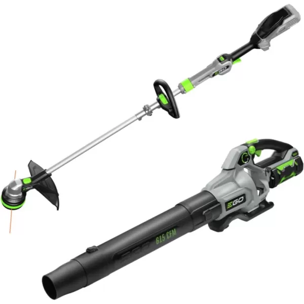 EGO Power+ ST1521S 15-Inch String Trimmer with POWERLOAD and Carbon Fiber Split Shaft Weed Wacker 2.5Ah Battery and Charger Included