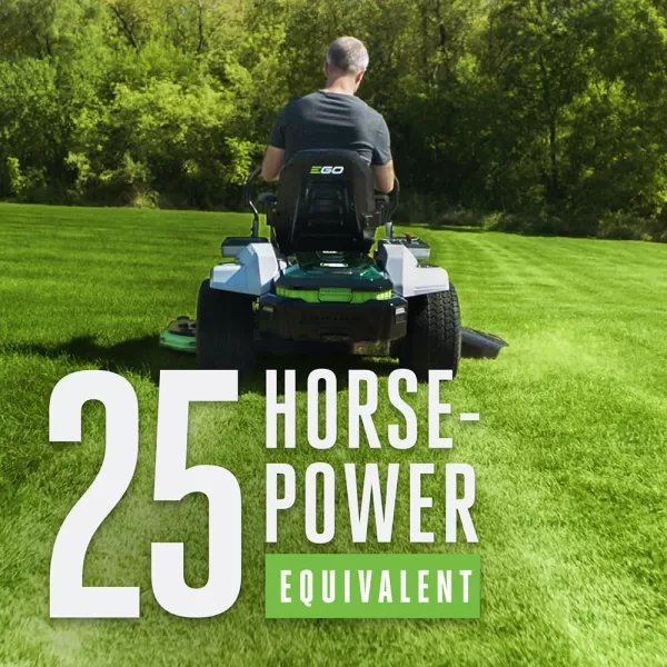 EGO POWER+ ZT4204L 56-Volt 42-Inch Z6 Zero Turn Riding Mower, 4 x 10.0Ah Batteries, 700W Turbo Charger Included Plus 2 Extra BA2800T 5.0Ah Batteries