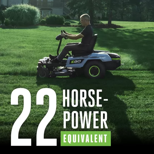 EGO POWER+ ZT4204L 56-Volt 42-Inch Z6 Zero Turn Riding Mower, 4 x 10.0Ah Batteries, 700W Turbo Charger Included Plus 2 Extra BA2800T 5.0Ah Batteries