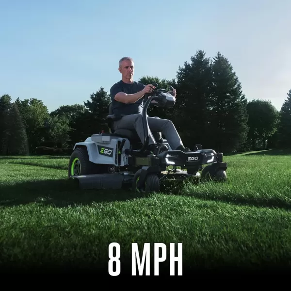 EGO POWER+ ZT4204L 56-Volt 42-Inch Z6 Zero Turn Riding Mower, 4 x 10.0Ah Batteries, 700W Turbo Charger Included Plus 2 Extra BA2800T 5.0Ah Batteries