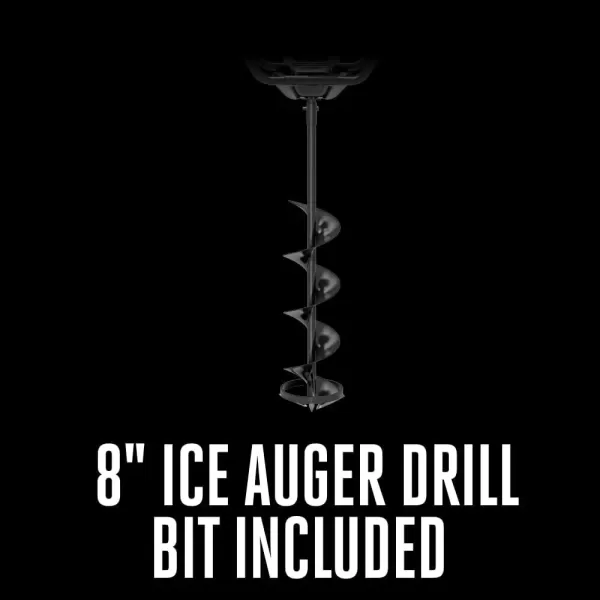 imageEGO EG0803 8Inch 56Volt Lithiumion Cordless Earth Auger Kit with Ergonomic Handle Design and AntiKickback System 40Ah Battery and Charger IncludedIce Auger Bare Tool