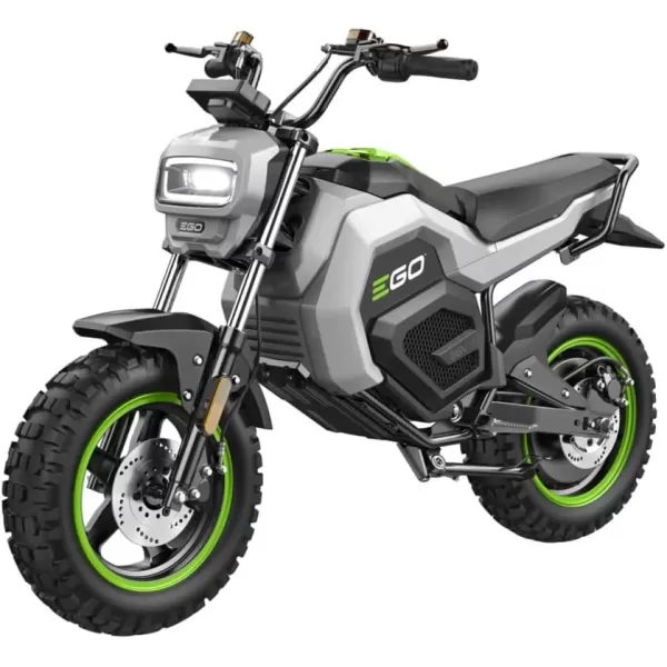 imageEGO MB1000 56Volt Battery Powered Electric Mini Bike with Peak Power and Digital Display Battery and Charger Not Included BlackBatteries Not Included