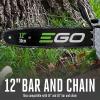 imageEGO Power AC1200 12Inch Chainsaw Chain for EGO Commercial Series TopHandle Chainsaw CSX3000Black12 Chainsaw NO BATTERYCHARGER