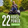 imageEGO Power ZT4205S 42Inch 56Volt Lithiumion Cordless Zero Turn Radius Mower with eSteer Technology with 4 120Ah Batteries and Charger Included42 w10Ah Batteries