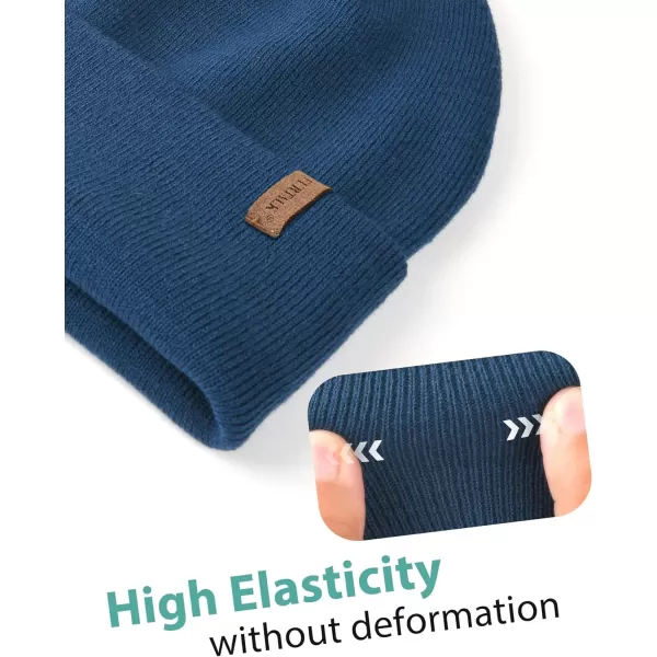 FURTALK Beanie for Men Women Cuffed Thick Knitted Unisex Winter Hat Beanies Skull Cap