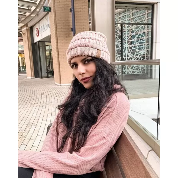 FURTALK Knit Beanie Hats for Women Men Fleece Lined Ski Skull Cap Slouchy Winter Hat 2PCS