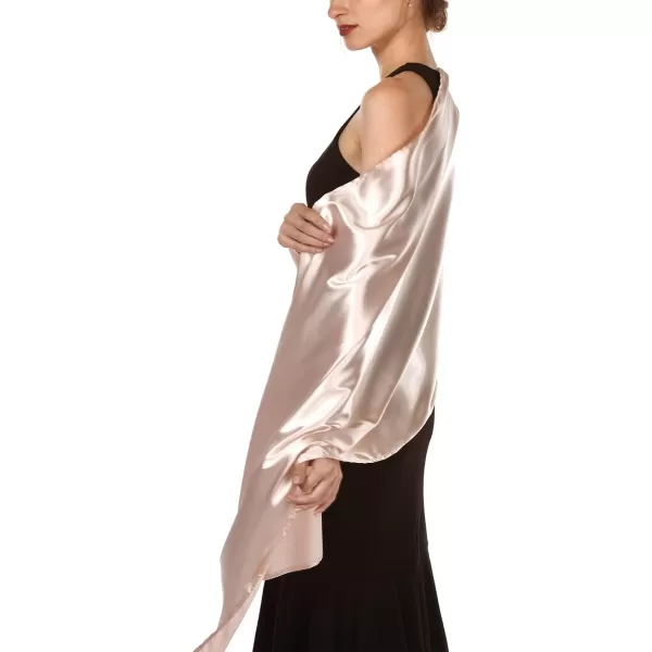 FURTALK Satin Shawls and Wraps for Evening Dresses Womens Silk Shawls Scarf for Weddings Dressy Formal