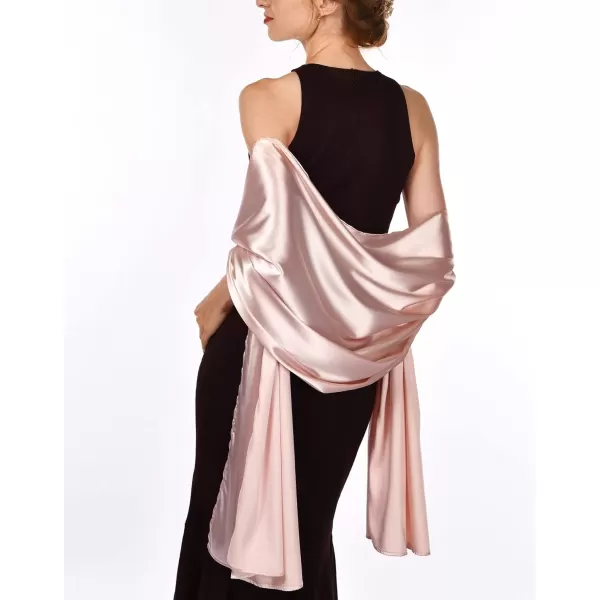 FURTALK Satin Shawls and Wraps for Evening Dresses Womens Silk Shawls Scarf for Weddings Dressy Formal