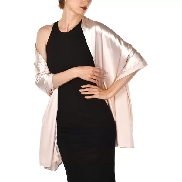 FURTALK Satin Shawls and Wraps for Evening Dresses Womens Silk Shawls Scarf for Weddings Dressy Formal