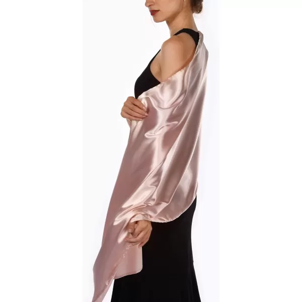 FURTALK Satin Shawls and Wraps for Evening Dresses Womens Silk Shawls Scarf for Weddings Dressy Formal