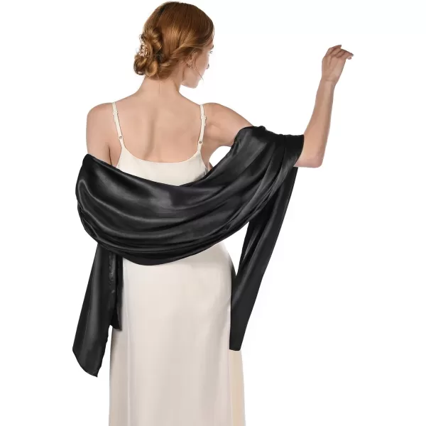 FURTALK Satin Shawls and Wraps for Evening Dresses Womens Silk Shawls Scarf for Weddings Dressy Formal