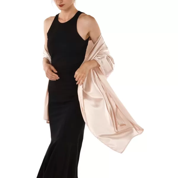 FURTALK Satin Shawls and Wraps for Evening Dresses Womens Silk Shawls Scarf for Weddings Dressy Formal