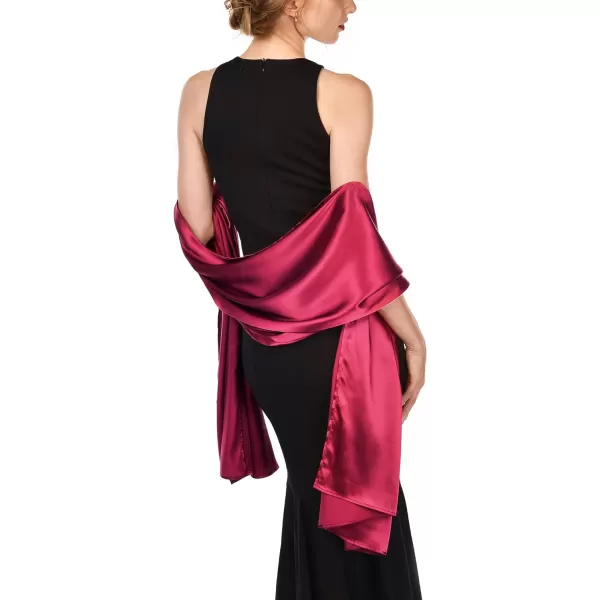 FURTALK Satin Shawls and Wraps for Evening Dresses Womens Silk Shawls Scarf for Weddings Dressy Formal