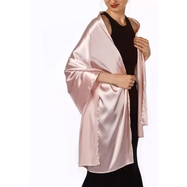 FURTALK Satin Shawls and Wraps for Evening Dresses Womens Silk Shawls Scarf for Weddings Dressy Formal