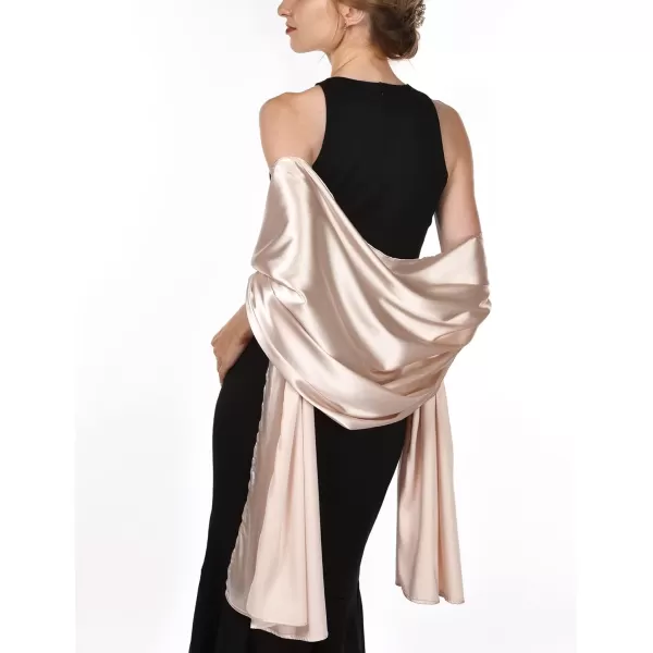 FURTALK Satin Shawls and Wraps for Evening Dresses Womens Silk Shawls Scarf for Weddings Dressy Formal
