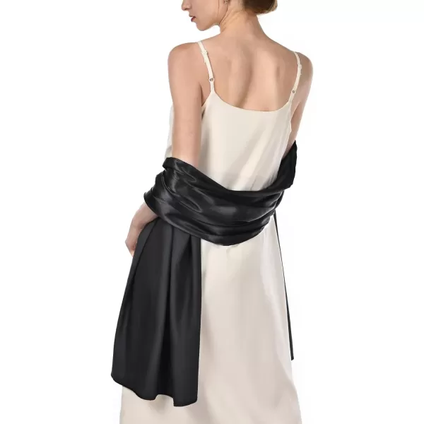 FURTALK Satin Shawls and Wraps for Evening Dresses Womens Silk Shawls Scarf for Weddings Dressy Formal