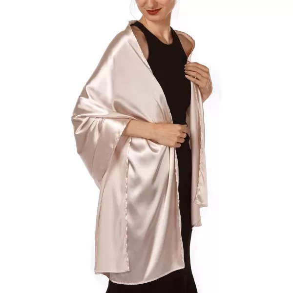 FURTALK Satin Shawls and Wraps for Evening Dresses Womens Silk Shawls Scarf for Weddings Dressy Formal