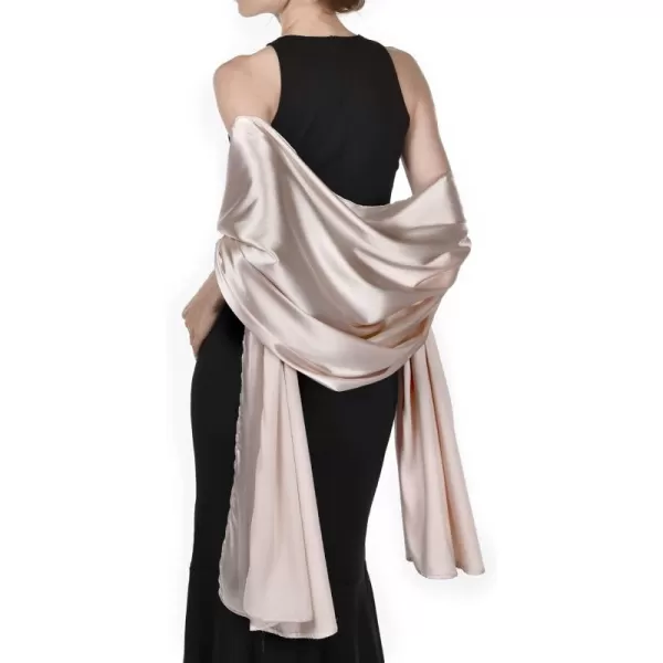 FURTALK Satin Shawls and Wraps for Evening Dresses Womens Silk Shawls Scarf for Weddings Dressy Formal