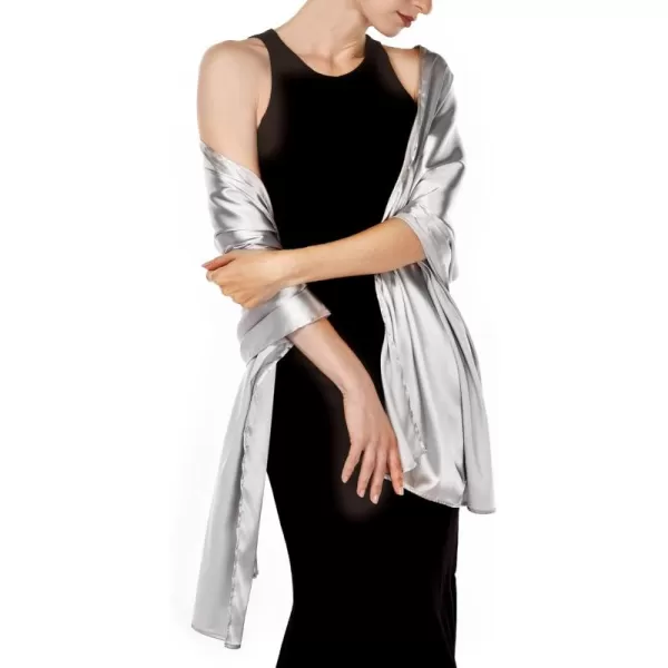 FURTALK Satin Shawls and Wraps for Evening Dresses Womens Silk Shawls Scarf for Weddings Dressy Formal