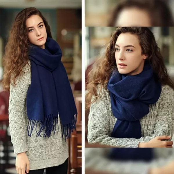 FURTALK Womens Winter Scarf Cashmere Feel Pashmina Shawl Wraps Soft Warm Blanket