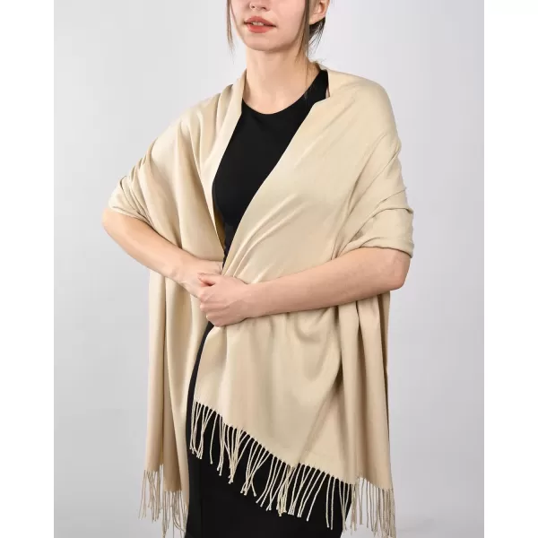 FURTALK Womens Winter Scarf Cashmere Feel Pashmina Shawl Wraps Soft Warm Blanket