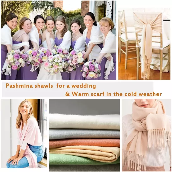 FURTALK Womens Winter Scarf Cashmere Feel Pashmina Shawl Wraps Soft Warm Blanket