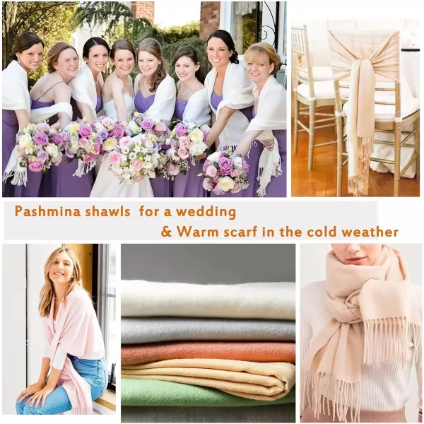 FURTALK Womens Winter Scarf Cashmere Feel Pashmina Shawl Wraps Soft Warm Blanket