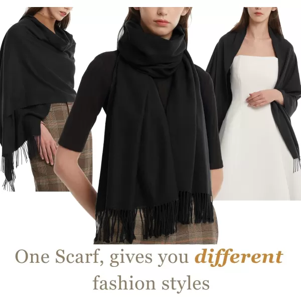 FURTALK Womens Winter Scarf Cashmere Feel Pashmina Shawl Wraps Soft Warm Blanket