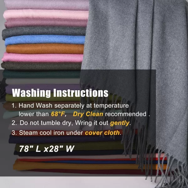 FURTALK Womens Winter Scarf Cashmere Feel Pashmina Shawl Wraps Soft Warm Blanket