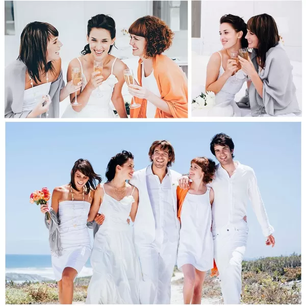 Women's Pashmina Shawls and Wraps for Wedding Evening Dress Favors Bride Bridesmaid Shawl Gifts