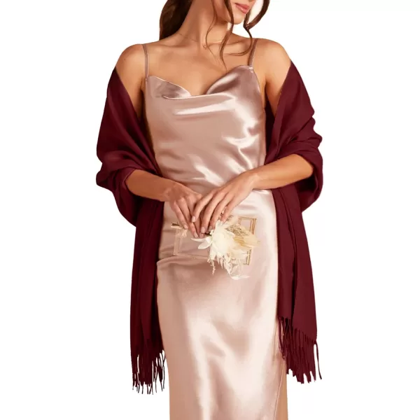 Women's Pashmina Shawls and Wraps for Wedding Evening Dress Favors Bride Bridesmaid Shawl Gifts