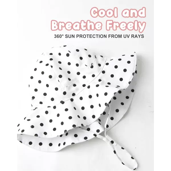 FURTALK Baby Girl Sun Hat Summer Beach Htas with UPF50+ Sun Protection Wide Brim Toddler Sun Hat Cap