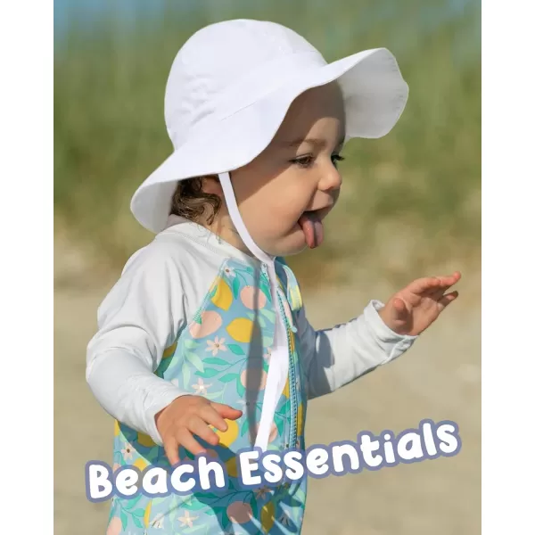 FURTALK Baby Girl Sun Hat Summer Beach Htas with UPF50+ Sun Protection Wide Brim Toddler Sun Hat Cap