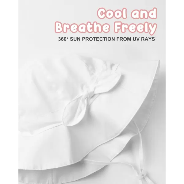 FURTALK Baby Girl Sun Hat Summer Beach Htas with UPF50+ Sun Protection Wide Brim Toddler Sun Hat Cap
