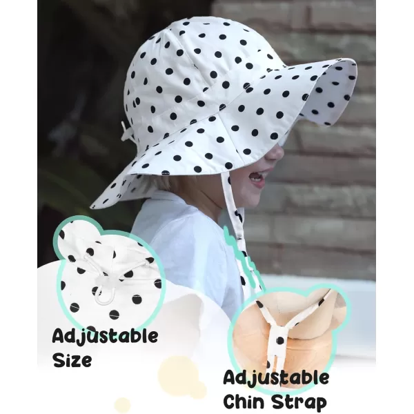 FURTALK Baby Girl Sun Hat Summer Beach Htas with UPF50+ Sun Protection Wide Brim Toddler Sun Hat Cap