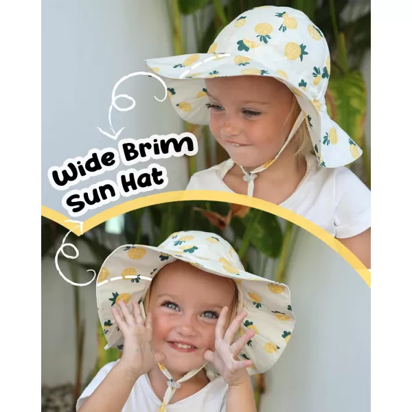 FURTALK Baby Girl Sun Hat Summer Beach Htas with UPF50+ Sun Protection Wide Brim Toddler Sun Hat Cap