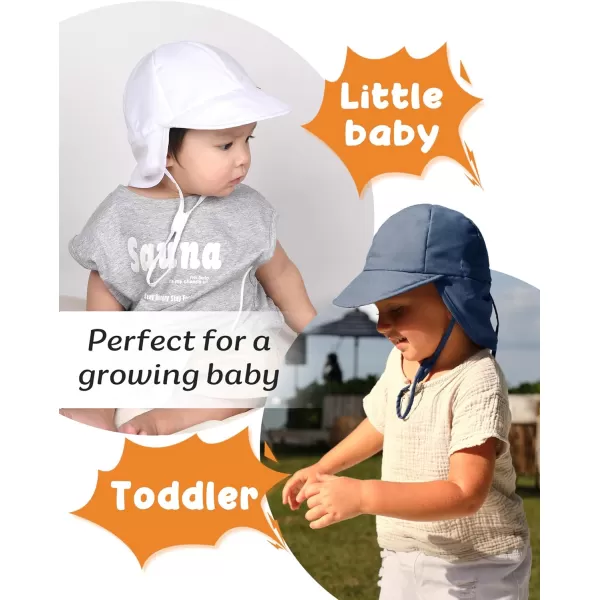 FURTALK Baby Sun Hat UV UPF 50 with Flap Ray Protection Toddler Infant Beach Hats for Boys Girls