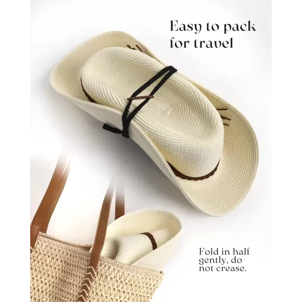 FURTALK Sun Hats for Women Summer Wide Brim UV UPF 50+ Panama Fedora Foldable Packable Straw Beach Hat