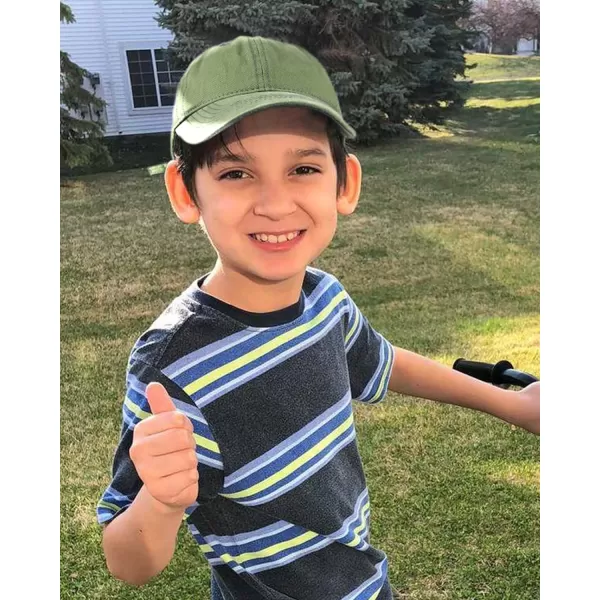 FURTALK Toddler Baseball Hat Kids Boys Girls Adjustable Washed Cotton Baseball Cap with Ponytail
