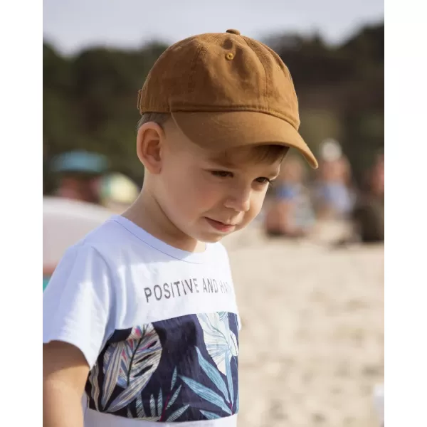 FURTALK Toddler Baseball Hat Kids Boys Girls Adjustable Washed Cotton Baseball Cap with Ponytail